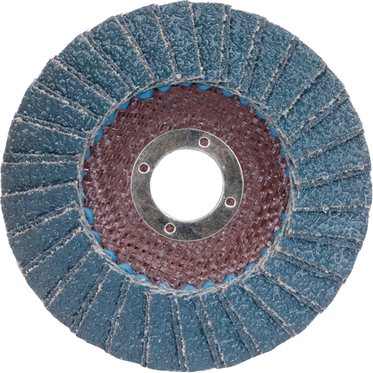 Flap Wheels - Metal R828, 4-1/2" x 7/8", Type 27, 40 Grit, Zirconium