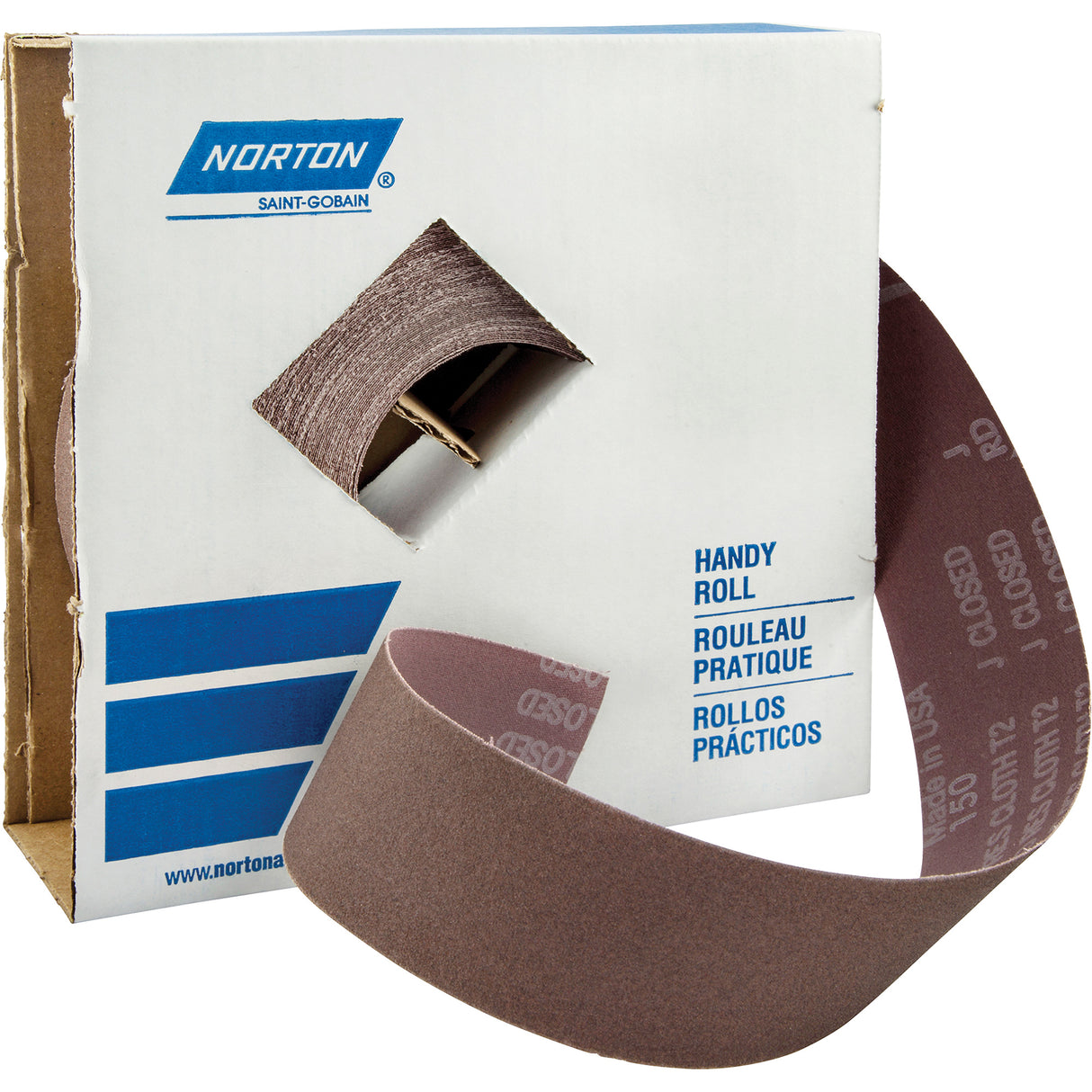 Metalite® K225 Shop Rolls, Aluminum Oxide, 1-1/2" W x 150' L, 240 Grit