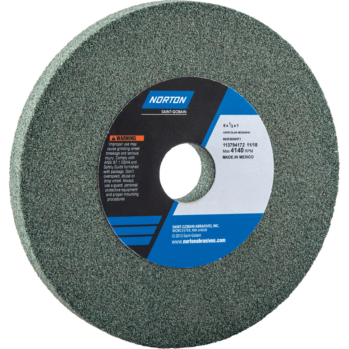 Bench Grinding Wheels - Gemini, 8" x 1", 1" Arbor