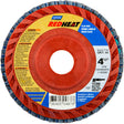 Red Heat® Plastic Flat Flap Discs, 4-1/2" x 7/8", Type 27, 40 Grit, Ceramic Alumina