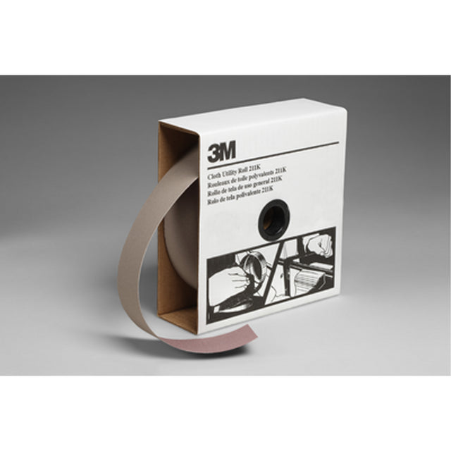 Utility Roll 211K, Aluminum Oxide, 2" W x 150' L, 120 Grit