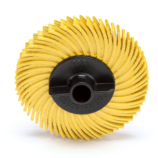 Scotch-Brite™ Radial Bristle Disc, Aluminum Oxide, 80 Grit, 2" Dia.