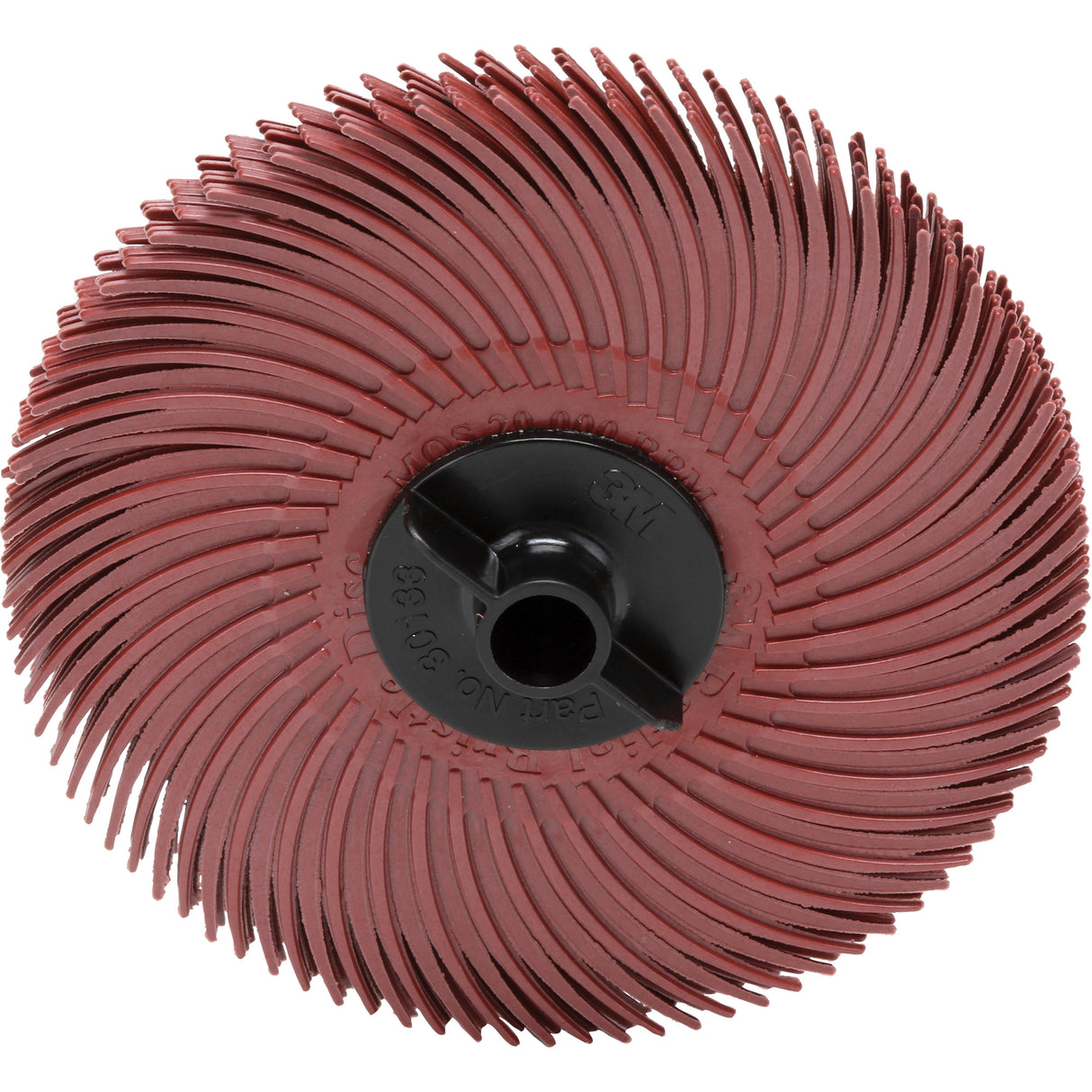 Scotch-Brite™ Radial Bristle Disc, Aluminum Oxide, 220 Grit, 3" Dia.