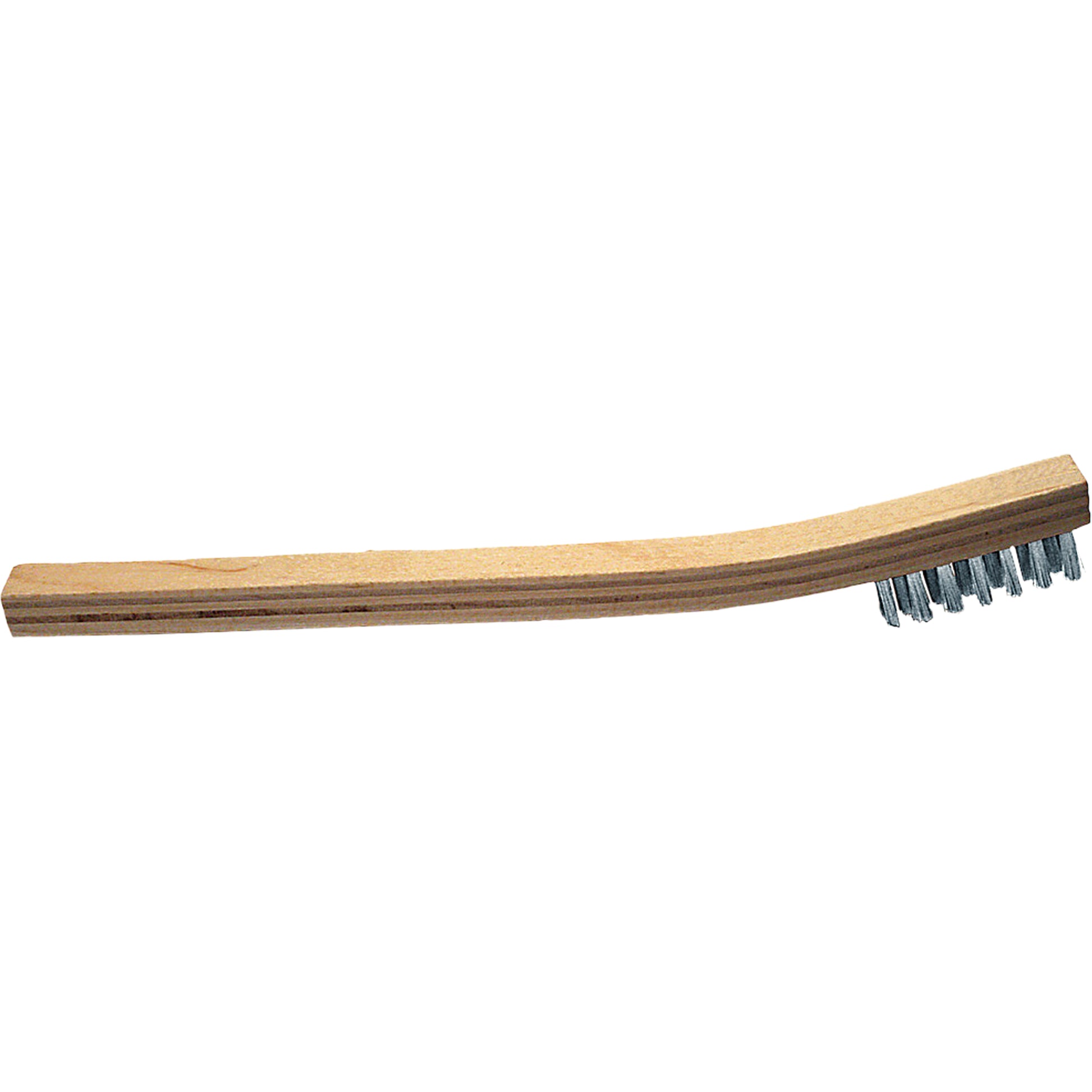 Small Hand Scratch Brush, Stainless Steel, 3 x 7 Wire Rows, 7-7/8" Long