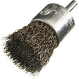 Crimped Wire End Brush, 1/2", 0.005" Fill, 1/4" Shank