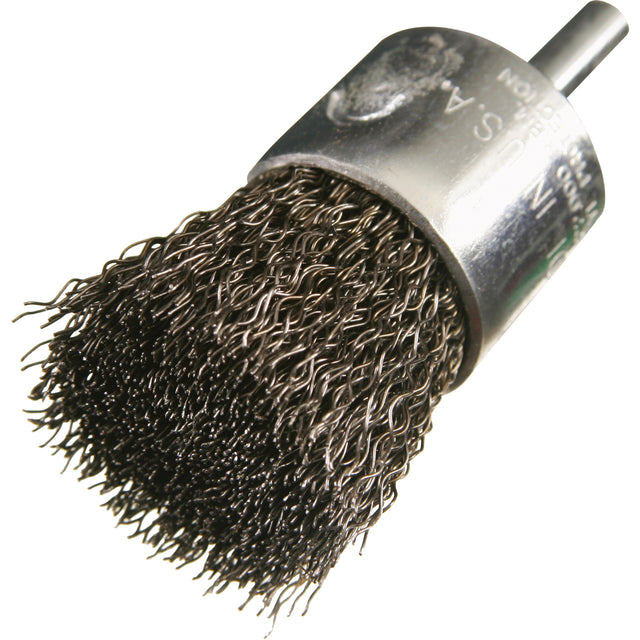 Crimped Wire End Brushes, 3/4", 0.014" Fill, 1/4" Shank