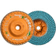 Enduro-Flex Alu™ Spin-On Flap Disc, 5" x 5/8"-11, Type 27, 40 Grit, Zirconia Alumina