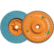 Enduro-Flex Alu™ Spin-On Flap Disc, 6" x 5/8"-11, Type 27, 40 Grit, Zirconia Alumina