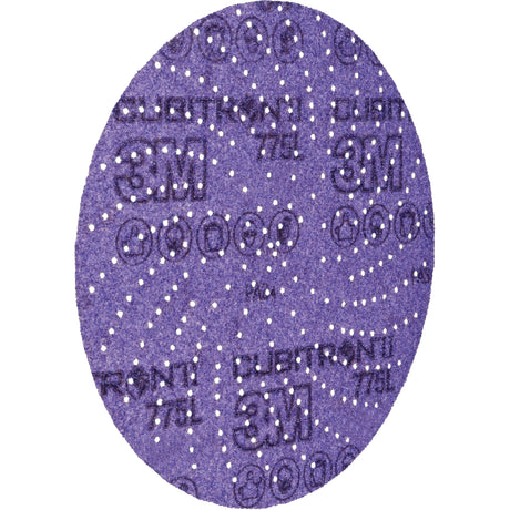 Cubitron™ II Hookit™ Film Disc 775L, 5" Dia., 80+ Grit, Ceramic, F-Weight