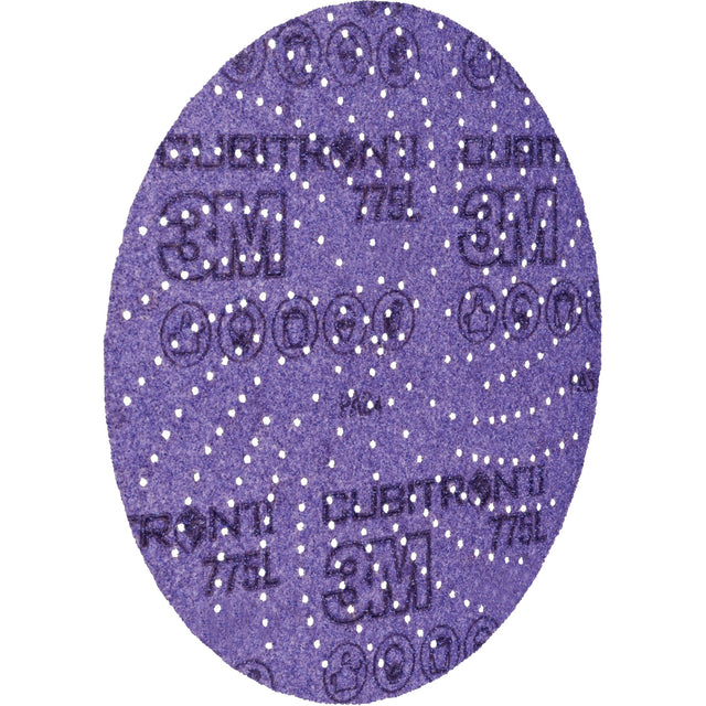 Cubitron™ II Hookit™ Film Disc 775L, 5" Dia., 80+ Grit, Ceramic, F-Weight