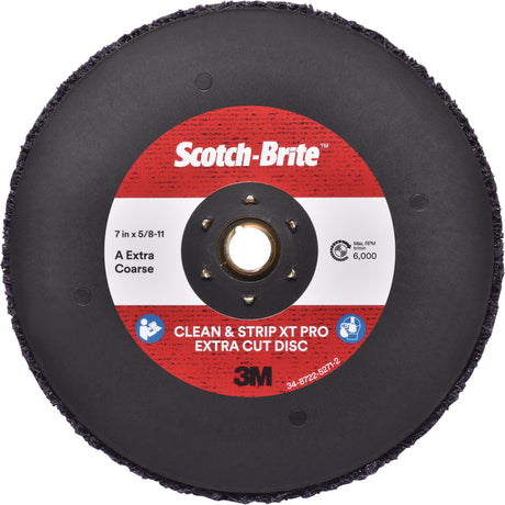 Scotch-Brite™ Clean & Strip XT Pro Extra Cut Disc, 7" Dia., Extra Coarse Grit, Aluminum Oxide