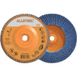AllSteel™ Flap Disc, 4-1/2" x 5/8"-11, Type 27, 40 Grit, Zirconia Alumina