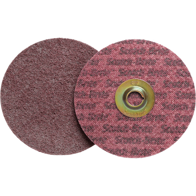 Scotch-Brite™ Roloc™ Surface Conditioning Disc, 2" Dia., Medium Grit, Aluminum Oxide
