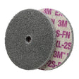 Scotch-Brite™ EXL Unitized Wheel, 6" x 1/4", 1/4" Arbor, Fine Grit, Aluminum Oxide/Ceramic/Zirconium