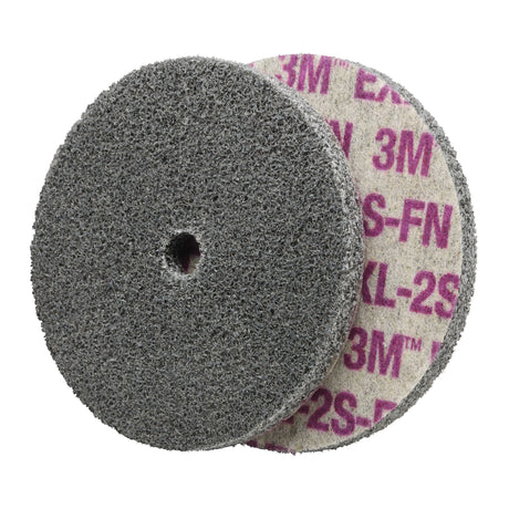 Scotch-Brite™ EXL Unitized Wheel, 6" x 1/4", 1/4" Arbor, Fine Grit, Aluminum Oxide/Ceramic/Zirconium