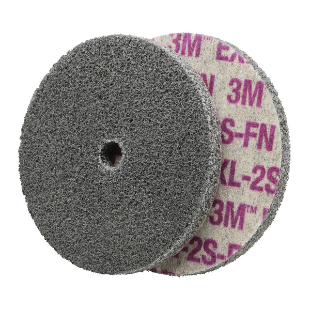 Scotch-Brite™ EXL Unitized Wheel, 6" x 1/4", 1/4" Arbor, Fine Grit, Aluminum Oxide/Ceramic/Zirconium