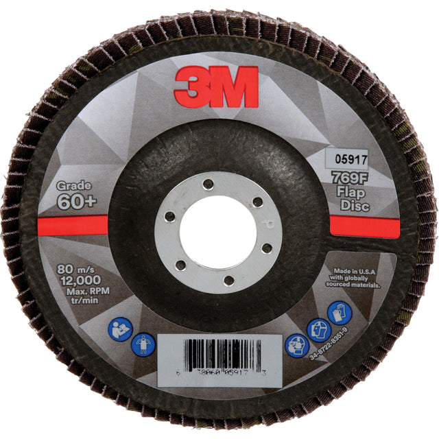 769F Quick Change Flap Disc, 5" x 7/8", Type 29, 60+ Grit, Ceramic