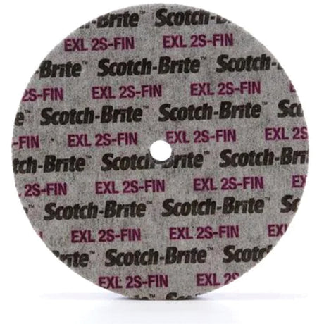 Scotch-Brite™ EXL Unitized Wheel, 6" x 1/4", 1/4" Arbor, Fine Grit, Silicon Carbide