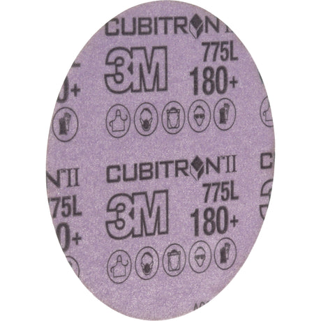 Cubitron™ II Hookit™ 775L Film Disc, 5" Dia., 180+ Grit, Ceramic, 3 mils