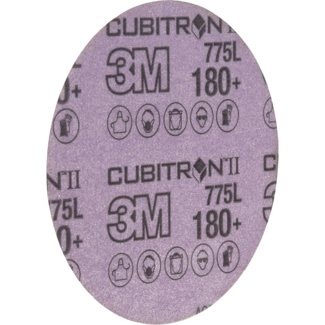 Cubitron™ II Hookit™ 775L Film Disc, 5" Dia., 180+ Grit, Ceramic, 3 mils