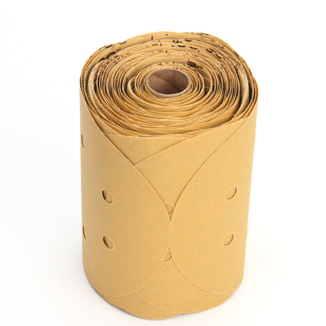 Stikit™ Dust-Free Gold Disc Roll, 6" Dia., 320A Grit, Aluminum Oxide