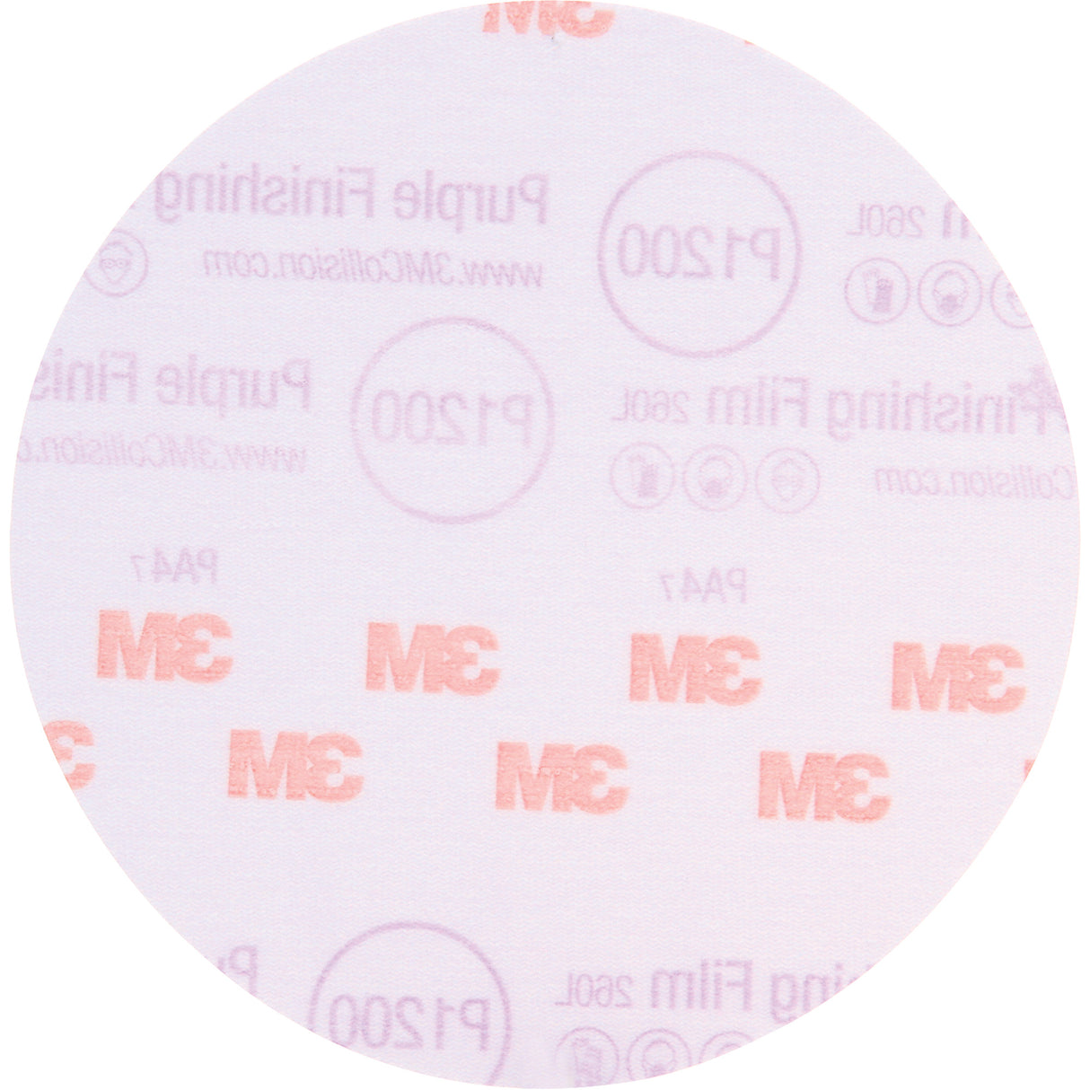 Hookit™ 260L Finishing Film Abrasive Discs, 6" Dia., P1200 Grit, Aluminum Oxide, 3 mils