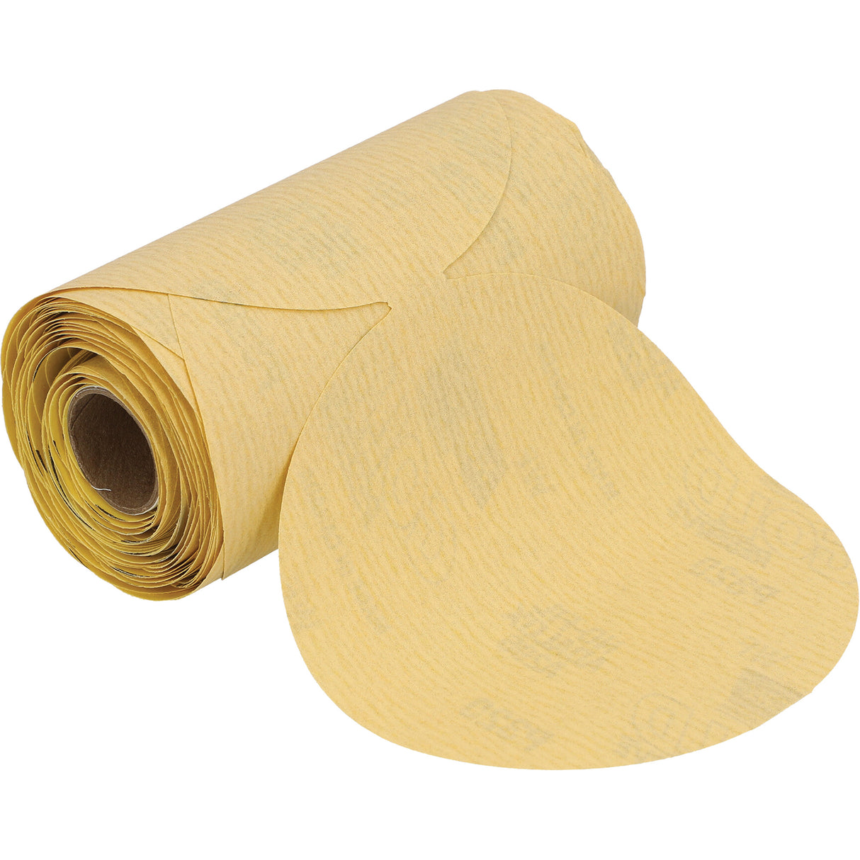 A296 Series Sanding Disc Roll with PSA Attachment, 5" Dia., 320 Grit, Aluminum Oxide