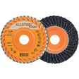 ALLSTEEL™ Turbo Flap Disc, 4-1/2" x 5/8"-11, 40 Grit, Zirconia Alumina