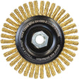 Spark-Free Brass Wire Wheel, 5" Dia. x 5/8"-11 Arbor