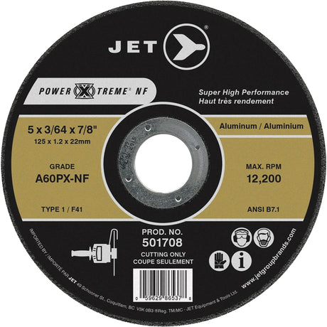 Power-Xtreme A60PX-NF Cut-Off Wheel, 4-1/2" x 3/64", 7/8" Arbor, Type 1, 13300 RPM