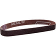 Metalite® Cloth File Sanding Belt, 3/4" W x 20-1/2" L, Aluminum Oxide, 40 Grit