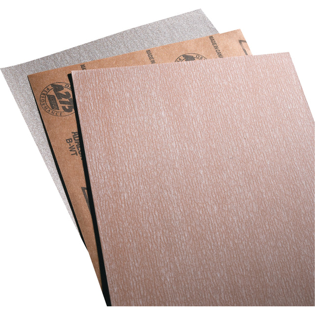 Sandpaper, Paper Sheets - No-Fil Adalox A275, 9" x 11", 220 Grit, Aluminum Oxide