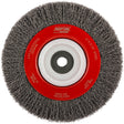Crimped Bench Wheel, 6" Dia., 0.014" Fill, 1/2"-2 Arbor