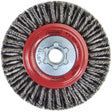 Stringer Bead Knot Wire Brush For Angle Grinders, 4" Dia., 0.02" Fill, 5/8"-11 Arbor, Steel
