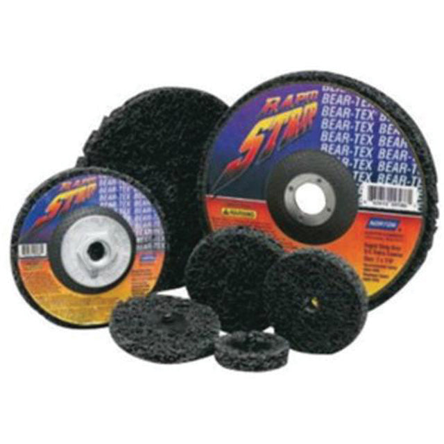 Bear-Tex® Rapid Strip Non-Woven Quick-Change Disc, 2" Dia., Extra Coarse Grit, Silicon Carbide