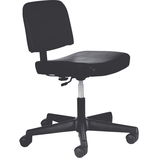 Steno Chairs, Vinyl, Black, 250 lbs. Capacity