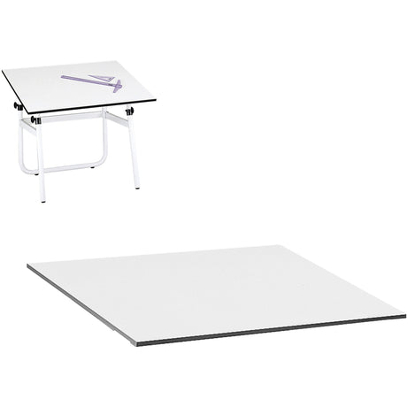 Table Top for Vista Adjustable Drawing Table, 48" W x 3/4" H, White