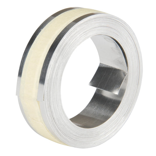 Embossing Aluminum Tape, 12.7 mm x 16', Aluminum