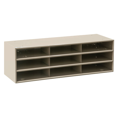 Data Organizers, Stationary, 15 Slots, Steel, 33-3/4" W x 11 5/8" D x 17 3/4" H