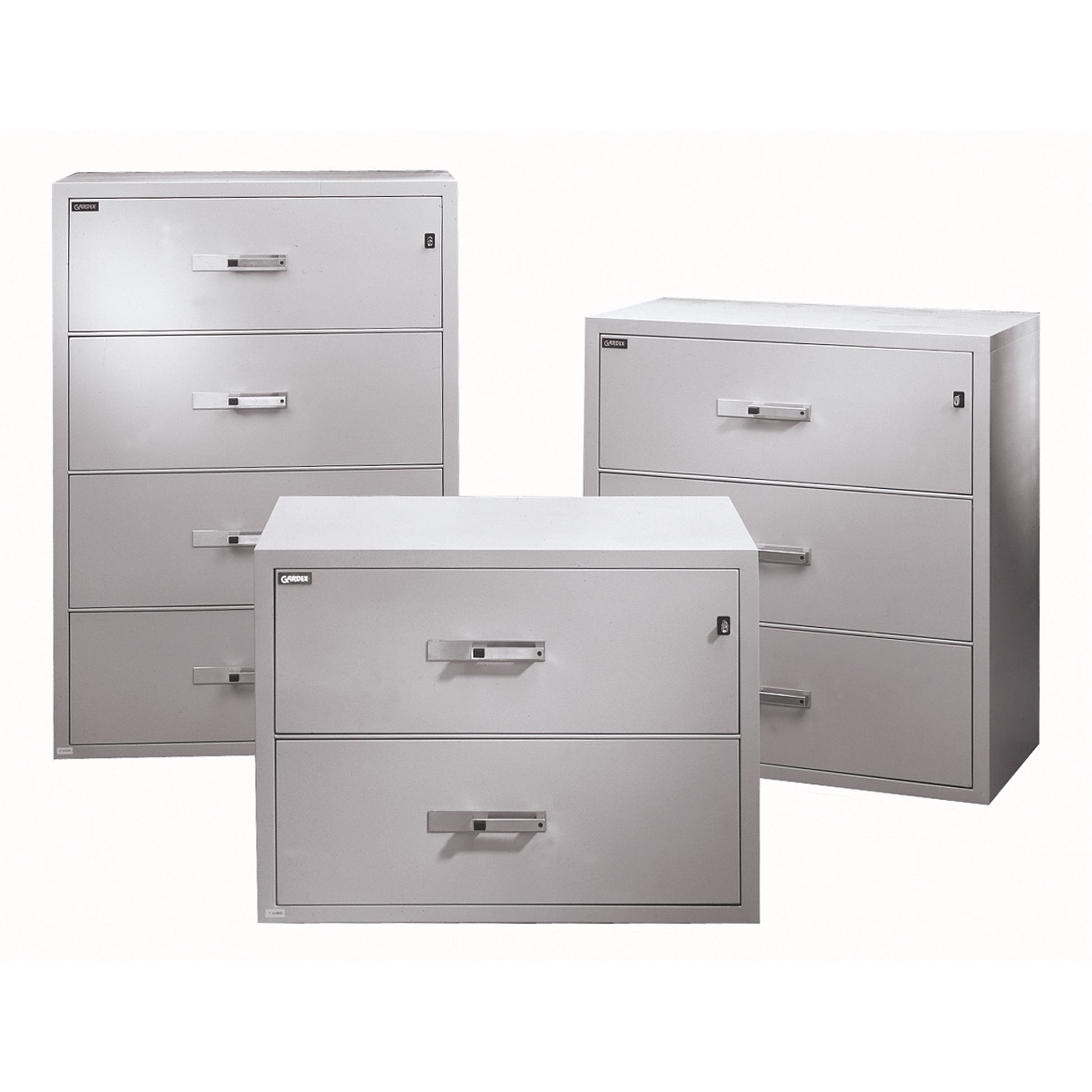 Fire Resistant Filing Cabinets, Steel, 4 Drawers, 38-3/4" W x 23-1/2" D x 55" H, Black