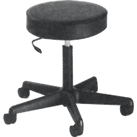 900 Series Task Stool, Mobile, Adjustable, 23" - 33", Fabric Seat, Black