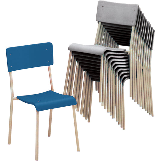 Ventura Stacking Chair, Polypropylene, Grey