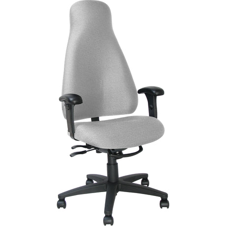 Multi-tilt Executive High Back Office Chair, Grey, 275 lbs. Capacity