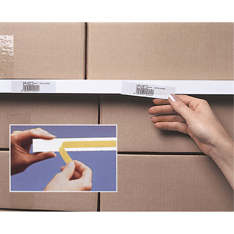 Slip Strip™ Label Holding System, Self-Adhesive, 36" L x 1" W