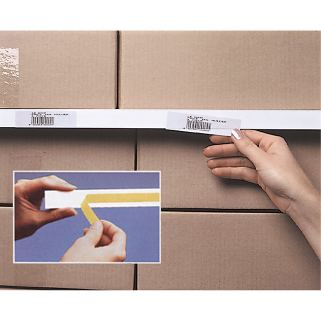 Slip Strip™ Label Holding System, Self-Adhesive, 36" L x 1" W