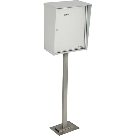 Collecting Boxes, Pedestal -Mounted, 21" x 12-7/8", Aluminum