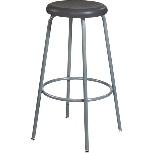 500 Series Stool, Stationary, Adjustable, 27" - 35", Polyurethane Seat, Black