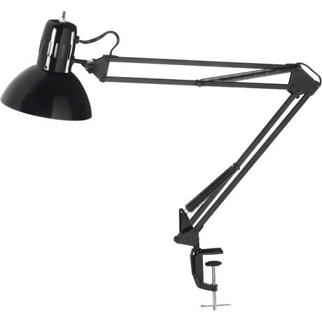 Desk Lamp, C-Clamp, 36" Neck, Black