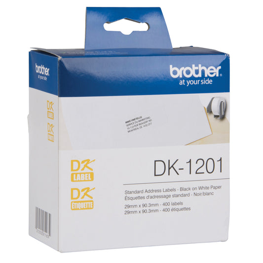 Tape Cartridge for QL Label Printers, 29 mm x 3-1/2", White