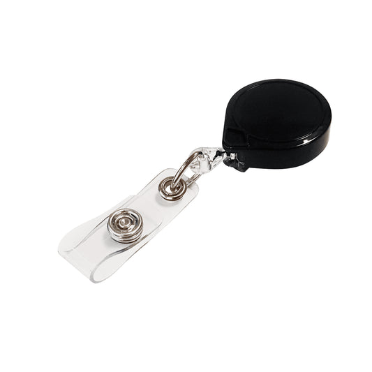 Retractable Mini-Bak® ID Badge Holders, Plastic, 36" Cable, Belt Clip Attachment